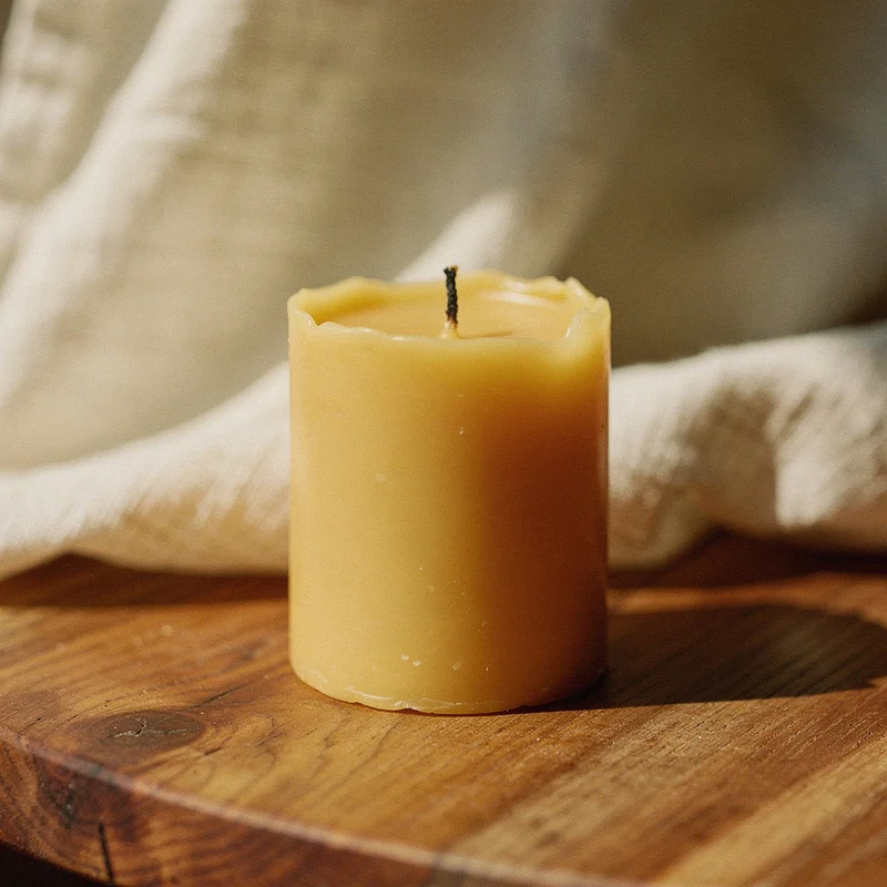 Beeswax candle