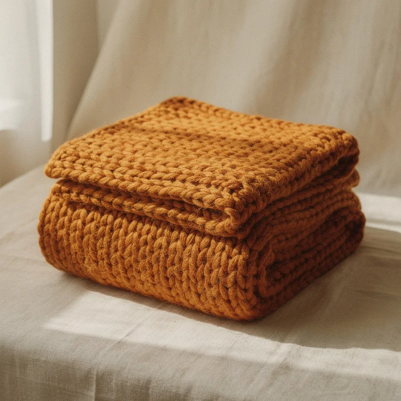 Wool throw