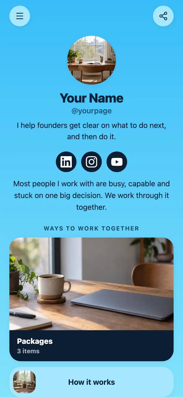 The Coach & Consultant template