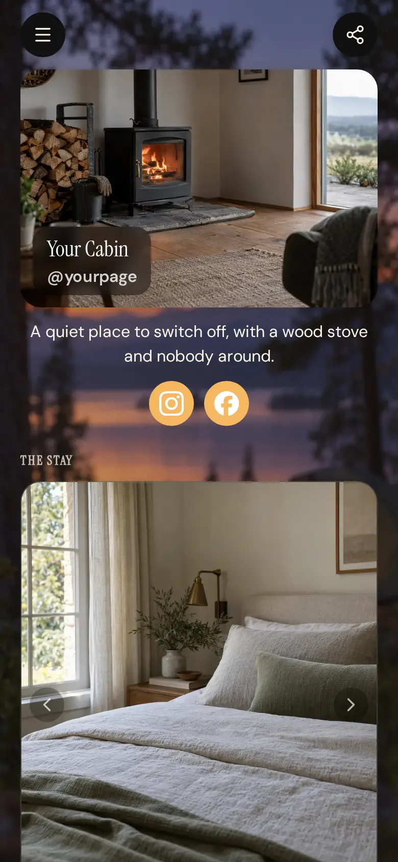 The Holiday Rental template