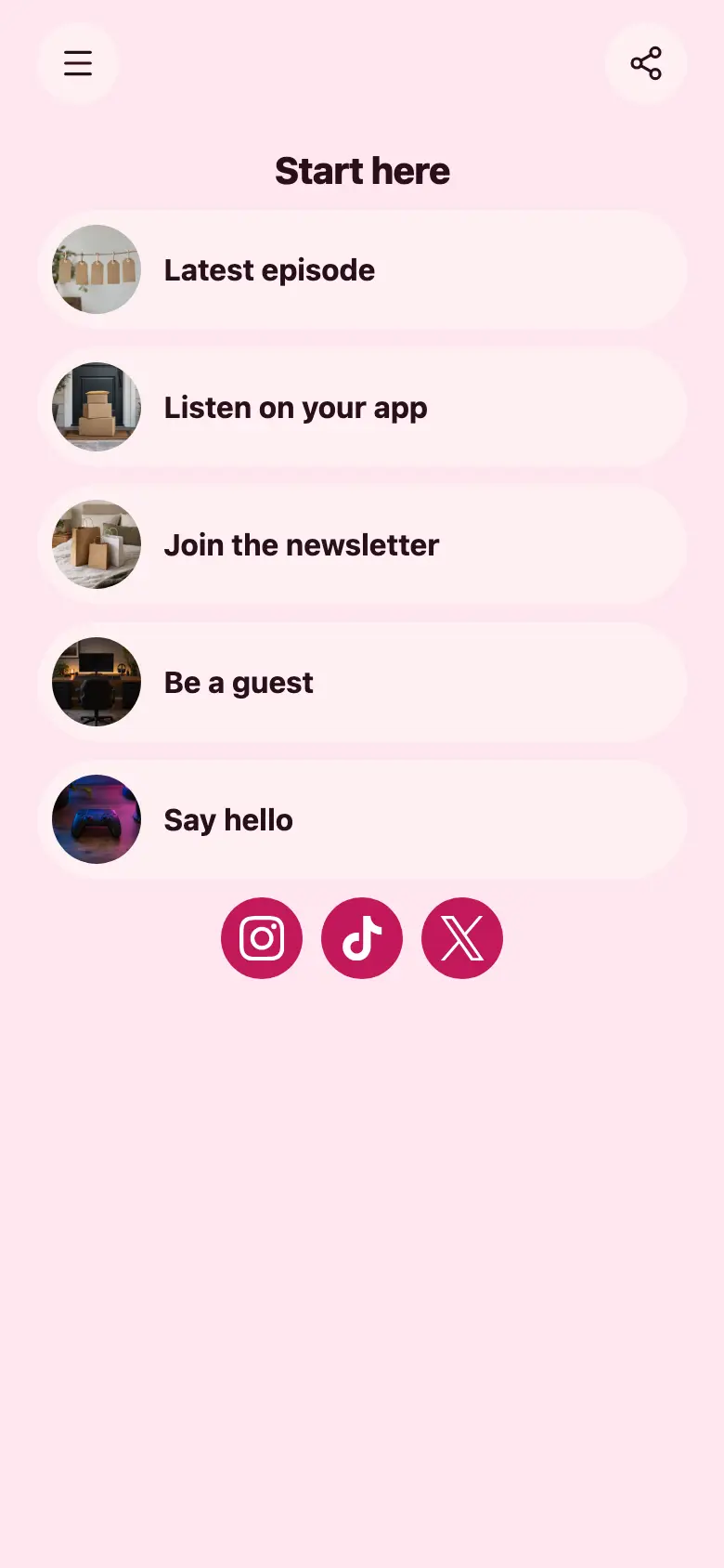 The Just the Links template