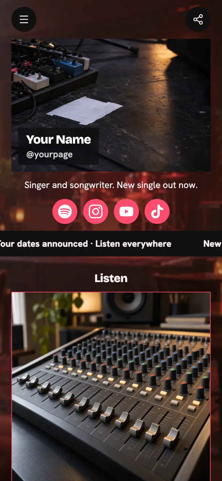 The Musician template