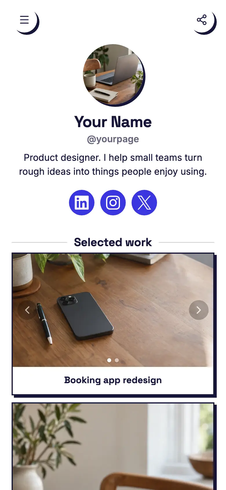 The Portfolio template
